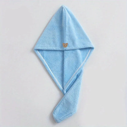🌸 Serviette Turban Séchage Rapide – L’alliée beauté des cheveux 🌸