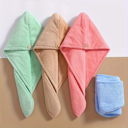 🌸 Serviette Turban Séchage Rapide – L’alliée beauté des cheveux 🌸
