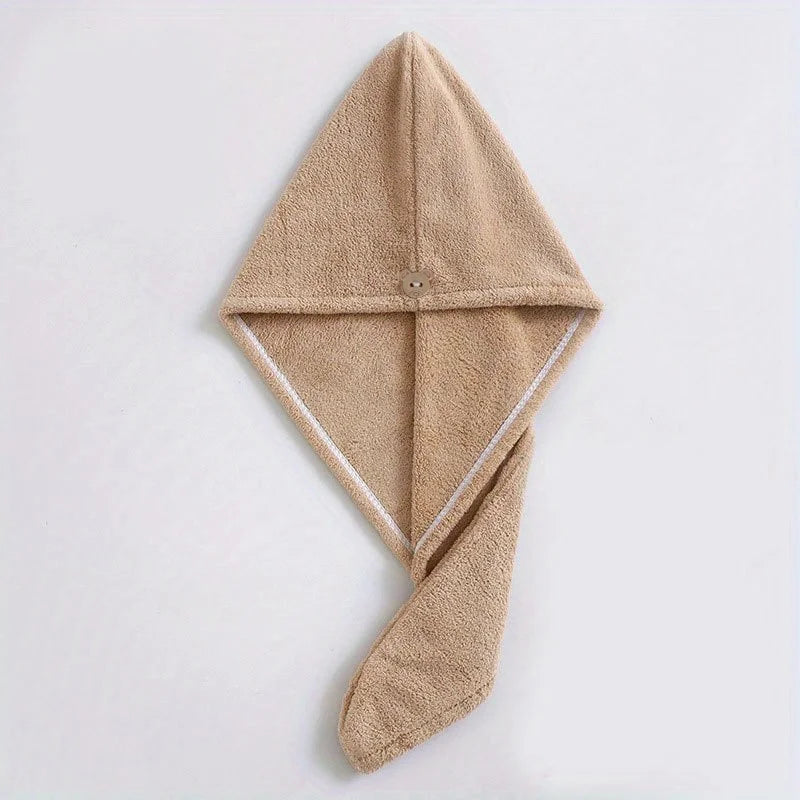 🌸 Serviette Turban Séchage Rapide – L’alliée beauté des cheveux 🌸