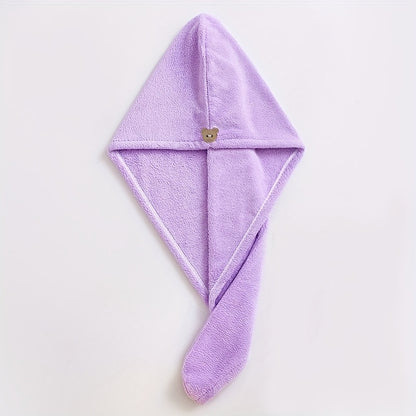 🌸 Serviette Turban Séchage Rapide – L’alliée beauté des cheveux 🌸