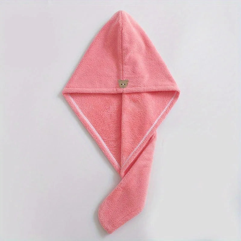 🌸 Serviette Turban Séchage Rapide – L’alliée beauté des cheveux 🌸