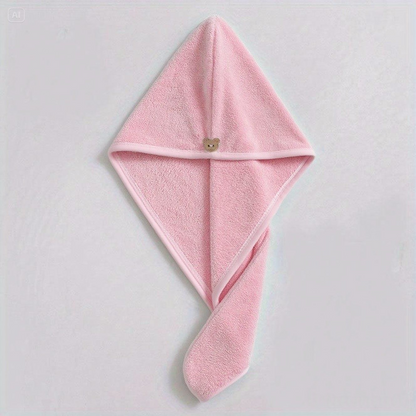 🌸 Serviette Turban Séchage Rapide – L’alliée beauté des cheveux 🌸