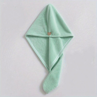 🌸 Serviette Turban Séchage Rapide – L’alliée beauté des cheveux 🌸